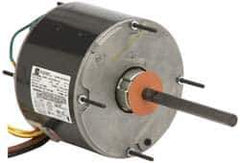 US Motors - 1/3 hp, TEAO Enclosure, Auto Thermal Protection, 825 RPM, 208-230 Volt, 60 Hz, Single Phase Permanent Split Capacitor (PSC) Motor - Size 48YZ Frame, Stud Mount, 2 Speed, Sleeve Bearings, 2 Full Load Amps, B Class Insulation, Reversible - Eagle Tool & Supply