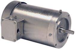 US Motors - 1/2 hp, TENV Enclosure, No Thermal Protection, 1,140 RPM, 208-230/460 Volt, 60 Hz, Three Phase Energy Efficient Motor - Size 56C Frame, C-Face Mount, 1 Speed, Ball Bearings, 2.2-2.2/1.1 Full Load Amps, F Class Insulation, Reversible - Eagle Tool & Supply