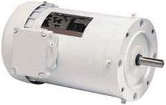 US Motors - 1.5 hp, TENV Enclosure, No Thermal Protection, 3,450 RPM, 208-230/460 Volt, 60 Hz, Three Phase Standard Efficient Motor - Size 56 Frame, C-Face Mount, 1 Speed, Ball Bearings, 4.7-4.6/2.3 Full Load Amps, F Class Insulation, CCW Lead End - Eagle Tool & Supply