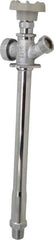 B&K Mueller - 1/2" Pipe, 10" Long Shank, Chrome Plated Brass Antisiphon Frostfree Sillcock - Handwheel Handle, Male & Solder End Connections, 125 psi WOG Rating - Eagle Tool & Supply