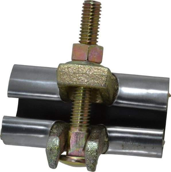 B&K Mueller - 1/2" Pipe Single Bolt 3" Repair Clamp - For Providing Strong Positive Seal In Repairing Leaking Pipes - Eagle Tool & Supply