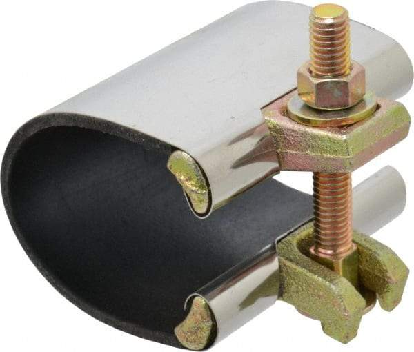 B&K Mueller - 2" Pipe Single Bolt 3" Repair Clamp - For Providing Strong Positive Seal In Repairing Leaking Pipes - Eagle Tool & Supply