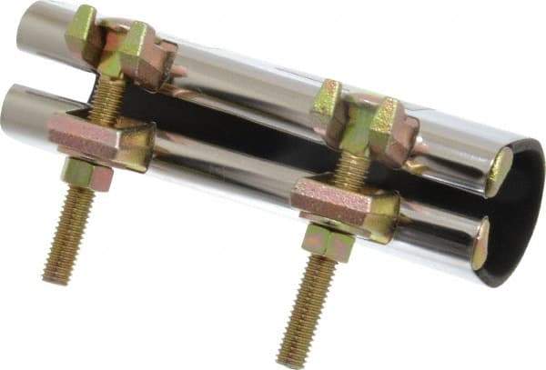 B&K Mueller - 1-1/2" Pipe Two Bolt 6" Repair Clamp - For Providing Strong Positive Seal In Repairing Leaking Pipes - Eagle Tool & Supply