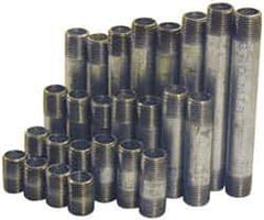 B&K Mueller - 60 Piece, 1-1/4" Pipe, Galvanized Pipe Nipple Set - Schedule 40, (6) Close, (6) 2, (6) 2-1/2, (6) 3, (6) 3-1/2, (6) 4, (6) 4-1/2, (6) 5, (6) 5-1/2, (6) 6 - Eagle Tool & Supply