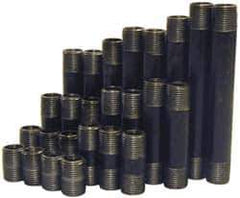 B&K Mueller - 60 Piece, 1-1/2" Pipe, Black Finished Steel Pipe Nipple Set - Schedule 40, (6) Close, (6) 2, (6) 2-1/2, (6) 3, (6) 3-1/2, (6) 4, (6) 4-1/2, (6) 5, (6) 5-1/2, (6) 6 - Eagle Tool & Supply