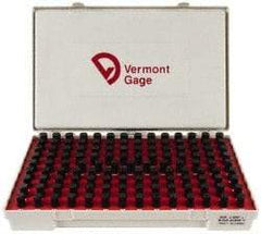 Vermont Gage - 125 Piece, 0.501-0.625 Inch Diameter Plug and Pin Gage Set - Plus 0.0002 Inch Tolerance, Class ZZ - Eagle Tool & Supply