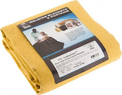 Steiner - 8' High x 6' Wide x 0.051" Thick Acrylic Coated Fiberglass Welding Blanket - Gold, Grommet - Eagle Tool & Supply
