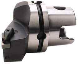 Kennametal - Right Hand Cut, Size KM80, CN.. Insert Compatiblity, Internal Modular Turning & Profiling Cutting Unit Head - 53mm Ctr to Cutting Edge, 70mm Head Length, Through Coolant, Series Kenclamp - Eagle Tool & Supply