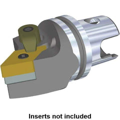 Kennametal - Neutral Cut, Size KM32, DN.. Insert Compatiblity, Modular Turning & Profiling Cutting Unit Head - 40mm Head Length, Through Coolant, Series M-Clamping - Eagle Tool & Supply
