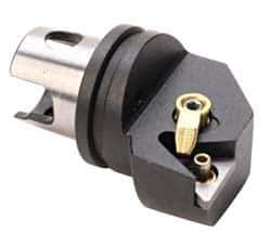 Kennametal - Left Hand Cut, Size KM32, TN.. Insert Compatiblity, Internal Modular Turning & Profiling Cutting Unit Head - 22mm Ctr to Cutting Edge, 35mm Head Length, Through Coolant, Series Kenloc - Eagle Tool & Supply