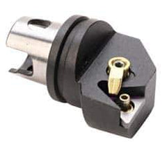 Kennametal - Left Hand Cut, Size KM32, TN.. Insert Compatiblity, Internal Modular Turning & Profiling Cutting Unit Head - 22mm Ctr to Cutting Edge, 35mm Head Length, Through Coolant, Series Kenloc - Eagle Tool & Supply