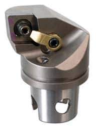 Kennametal - Left Hand Cut, Size KM32, CN.. Insert Compatiblity, External Modular Turning & Profiling Cutting Unit Head - 22mm Ctr to Cutting Edge, 35mm Head Length, Through Coolant, Series Kenloc - Eagle Tool & Supply