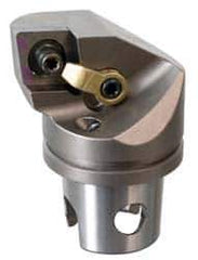 Kennametal - Left Hand Cut, Size KM32, CN.. Insert Compatiblity, External Modular Turning & Profiling Cutting Unit Head - 22mm Ctr to Cutting Edge, 35mm Head Length, Through Coolant, Series Kenloc - Eagle Tool & Supply