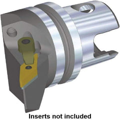 Kennametal - Right Hand Cut, Size KM32, VN.. Insert Compatiblity, External Modular Turning & Profiling Cutting Unit Head - 22mm Ctr to Cutting Edge, 35mm Head Length, Through Coolant, Series Kenloc - Eagle Tool & Supply