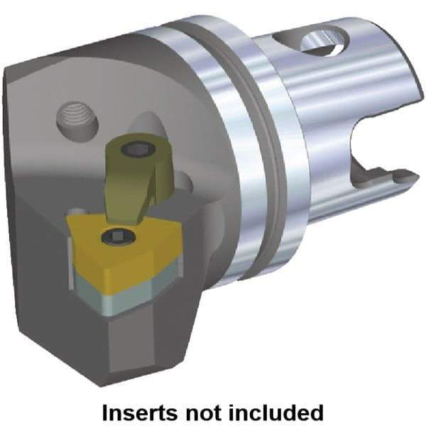 Kennametal - Left Hand Cut, Size KM32, WN.. Insert Compatiblity, External Modular Turning & Profiling Cutting Unit Head - 22mm Ctr to Cutting Edge, 35mm Head Length, Through Coolant, Series Kenloc - Eagle Tool & Supply