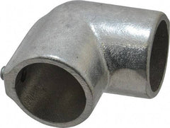Hollaender - 1-1/4" Pipe, 90° Elbow, Aluminum Alloy Elbow Pipe Rail Fitting - Bright Finish - Eagle Tool & Supply