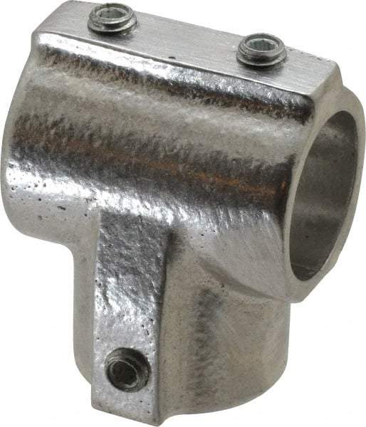Hollaender - 3/4" Pipe, 90° Three Socket Tee, Aluminum Alloy Tee Pipe Rail Fitting - Bright Finish - Eagle Tool & Supply