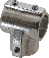 Hollaender - 3/4" Pipe, 90° Three Socket Tee, Aluminum Alloy Tee Pipe Rail Fitting - Bright Finish - Eagle Tool & Supply