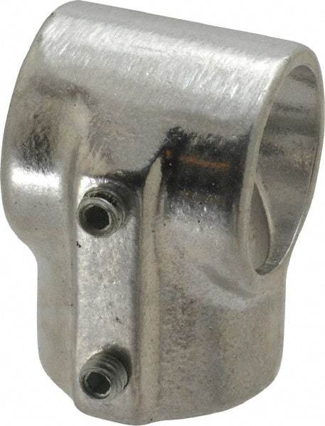 Hollaender - 1-1/4" Pipe, Tee-E, Aluminum Alloy Tee Pipe Rail Fitting - Bright Finish - Eagle Tool & Supply