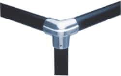 Hollaender - 3/4" Pipe, Side Outlet Elbow, Aluminum Alloy Elbow Pipe Rail Fitting - Bright Finish - Eagle Tool & Supply