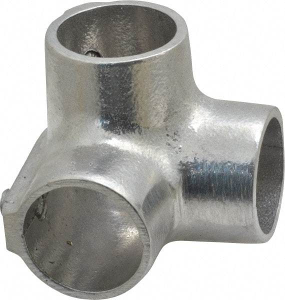 Hollaender - 1" Pipe, Side Outlet Elbow, Aluminum Alloy Elbow Pipe Rail Fitting - Bright Finish - Eagle Tool & Supply