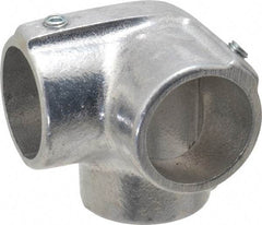 Hollaender - 1-1/4" Pipe, Side Outlet Elbow, Aluminum Alloy Elbow Pipe Rail Fitting - Bright Finish - Eagle Tool & Supply