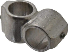 Hollaender - 3/4" Pipe, Short Barrel Crossover, Aluminum Alloy Cross Pipe Rail Fitting - Bright Finish - Eagle Tool & Supply
