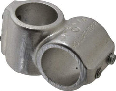 Hollaender - 1" Pipe, Short Barrel Crossover, Aluminum Alloy Cross Pipe Rail Fitting - Bright Finish - Eagle Tool & Supply