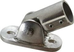 Hollaender - 1-1/2" Pipe, Adjustable Flange, Aluminum Alloy Flange Pipe Rail Fitting - Eagle Tool & Supply