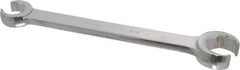 Blackhawk by Proto - 3/4 x 1", Full Polish, Open End Flare Nut Wrench - 6 Points, 9-13/64" OAL, Steel, Double End Head - Eagle Tool & Supply