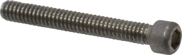 Value Collection - #0-80 UNF Hex Socket Drive, Socket Cap Screw - Grade 18-8 & Austenitic A2 Stainless Steel, Fully Threaded, 1/2" Length Under Head - Eagle Tool & Supply