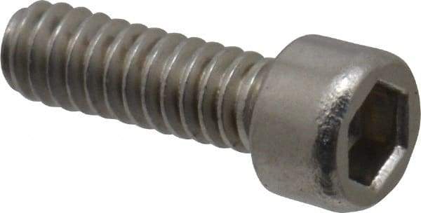 Value Collection - #1-64 UNC Hex Socket Drive, Socket Cap Screw - Grade 18-8 & Austenitic A2 Stainless Steel, Fully Threaded, 1/4" Length Under Head - Eagle Tool & Supply