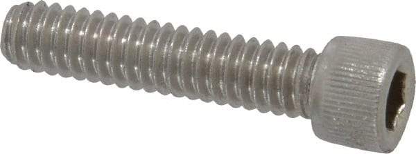 Value Collection - 1/4-20 UNC Hex Socket Drive, Socket Cap Screw - Grade 18-8 & Austenitic A2 Stainless Steel, Fully Threaded, 1-1/8" Length Under Head - Eagle Tool & Supply