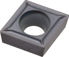 Kennametal - CCGT32.51 LF Grade KC5010 Carbide Turning Insert - TiAlN Finish, 80° Diamond, 3/8" Inscr Circle, 5/32" Thick, 1/64" Corner Radius - Eagle Tool & Supply