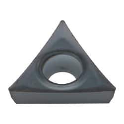 Kennametal - TPGT32.51 HP Grade KC5010 Carbide Turning Insert - TiAlN Finish, 60° Triangle, 3/8" Inscr Circle, 5/32" Thick, 1/64" Corner Radius - Eagle Tool & Supply
