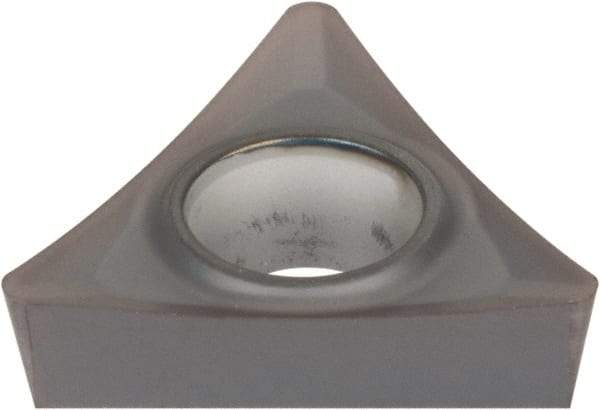 Kennametal - TPGT32.52 HP Grade KC5010 Carbide Turning Insert - TiAlN Finish, 60° Triangle, 3/8" Inscr Circle, 5/32" Thick, 1/32" Corner Radius - Eagle Tool & Supply