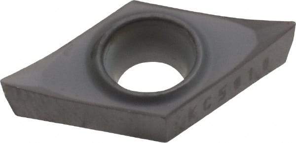 Kennametal - DCGT32.50.5 HP Grade KC5010 Carbide Turning Insert - TiAlN Finish, 55° Diamond, 3/8" Inscr Circle, 5/32" Thick, 0.0079" Corner Radius - Eagle Tool & Supply