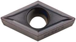 Kennametal - DCMT32.51 LF Grade KC5010 Carbide Turning Insert - TiAlN Finish, 55° Diamond, 3/8" Inscr Circle, 5/32" Thick, 1/64" Corner Radius - Eagle Tool & Supply