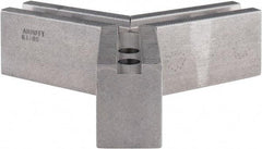 Abbott Workholding Products - 8" & Up Chuck Capacity, 1.5mm x 60° Serrated Attachment, Square Soft Lathe Chuck Jaw - 3 Jaws, Steel, 63/64" Btw Mount Hole Ctrs, 4" Long x 1-1/2" Wide x 2" High, 0.5512" Groove, 0.4724" & 12mm Fastener - Eagle Tool & Supply