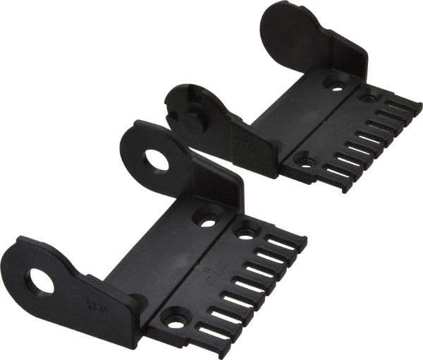 Igus - 3.36 Inch Outside Width x 1.38 Inch Outside Height, Cable and Hose Carrier Plastic Open Mounting Bracket Set - 2.17 Inch Bend Radius, 3.03 Inch Inside Width x 0.98 Inch Inside Height - Eagle Tool & Supply