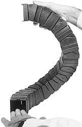 Igus - 1 Ft. Long, Igumid G, Snap Open Cable and Hose Carrier - 1.26 Inch Inside Width x 1.26 Inch Inside Height, 1.97 Inch Outside Width x 1.97 Inch Outside Height, 5.91 Inch Bend Radius - Eagle Tool & Supply