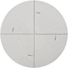Made in USA - 14 Inch Diameter, Radius and Angle, Mylar Optical Comparator Chart and Reticle - For Use with 10x, 20x, 50x and 100x Magnification - Eagle Tool & Supply