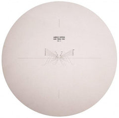 Made in USA - 14 Inch Diameter, Screw Thread, Mylar Optical Comparator Chart and Reticle - For Use with 10x Magnification - Eagle Tool & Supply