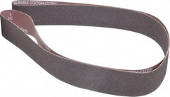 Norton - 2" Wide x 72" OAL, 36 Grit, Aluminum Oxide Abrasive Belt - Aluminum Oxide, Very Coarse, Coated, X Weighted Cloth Backing, Series R228 - Eagle Tool & Supply