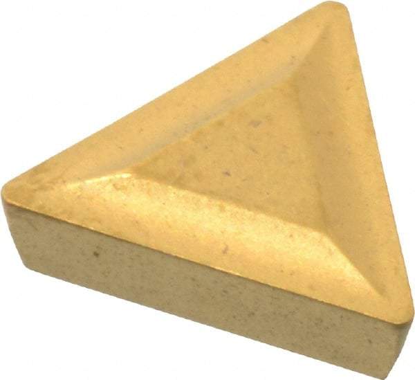 Interstate - TPMR731 Grade TCN55 Carbide Turning Insert - TiC/TiN Finish, 60° Triangle, 7/32" Inscr Circle, 3/32" Thick, 1/64" Corner Radius - Eagle Tool & Supply