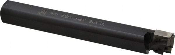 APT - 1-1/4" Min Bore Diam, 7" OAL, 1" Shank Diam, Indexable Boring Bar - TPG Insert, Screw or Clamp Holding Method - Eagle Tool & Supply