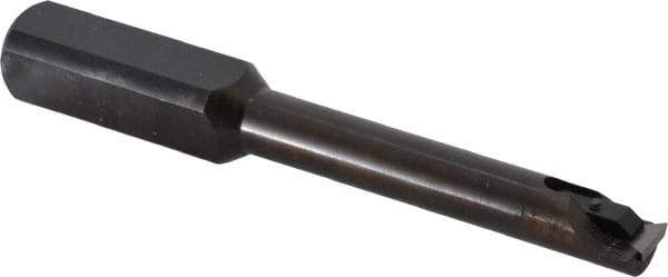 Made in USA - 0.55" Min Bore Diam, 5" OAL, 3/4" Shank Diam, Indexable Boring Bar - 3" Max Bore Depth, TPEE 730 Insert, Clamp Holding Method - Eagle Tool & Supply