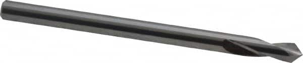 Magafor - 3mm Body Diam, 90°, 1-3/4" OAL, Solid Carbide Spotting Drill - Eagle Tool & Supply