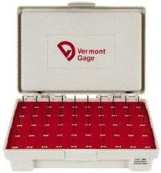 Vermont Gage - 50 Piece, 0.011-0.06 Inch Diameter Plug and Pin Gage Set - Minus 0.0002 Inch Tolerance, Class ZZ - Eagle Tool & Supply