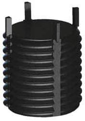 Jergens - 5/8-11 External, UNC, 5/8" Insert Length, Solid Keylocking Thread Inserts - Carbon Steel, Zinc Phosphate Finish, Grade C1215, 2A External Class of Fit, Use Tool 215-064806 - Eagle Tool & Supply